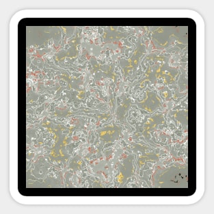 Olive Green Marble Stone Sticker